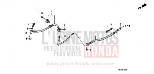 BRAKE LINE (VT1300CX) VT1300CXA de 2010